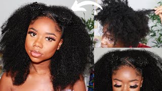 EASY PROTECTIVE HAIRSTYLE FOR NATURAL HAIR | Outre 4C TEXTURE CLIP-INS FOR $30! | Chev B.