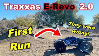 Traxxas E-Revo 2.0 First Run