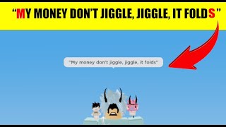 My Money Don't Jiggle Jiggle, It Folds LYRICS...! 🤘| Roblox Bedwars