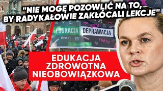 Edukacja zdrowotna nieobowiązkowa. Nowacka: Nie potrzebujemy wojny o zdrowie dzieci