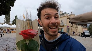 Sant Jordi 2022 Vlog in Sant Cugat, Barcelona, Spain