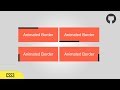 Pure CSS Animated Border | CSS Border Animation Tutorial | codeFX