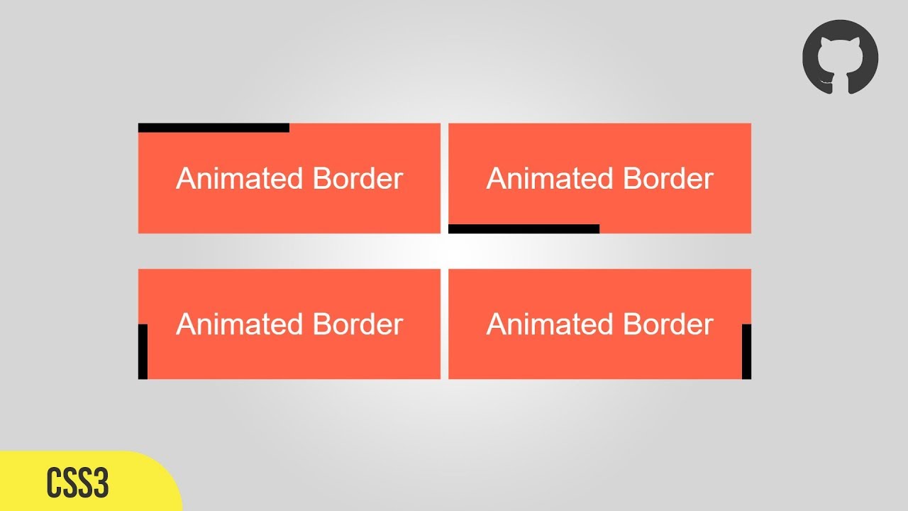 Pure CSS Animated Border | CSS Border Animation Tutorial | CodeFX - YouTube