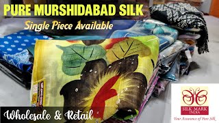 Silk Mark Certified Pure Murshidabad Silk Saree | Manufacturer \u0026 Wholesaler | Adi Modak Bazaar |