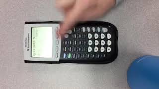 TI84 - Calculating the line of fit