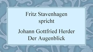 Johann Gottfried Herder „Der Augenblick" II