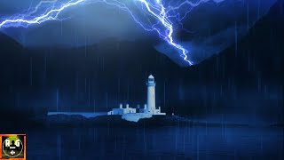 Loud Thunderstorm Sounds | Heavy Thunder, Lightning Strikes & Light Rain to Sleep, Study, Relax