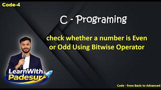 code-4 Even or Odd using bitwise AND(&)