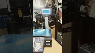TUTORIAL: CAS CN1 SCALE - How to put shop name and tel on label
