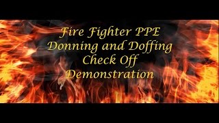 PPE and SCBA Donning Check off tutorial