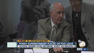 Poway Superintendent placed on paid leave