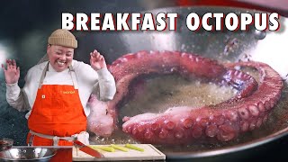 How an Expert Chef Uses Octopus to Make a Breakfast Burrito – On the Fly