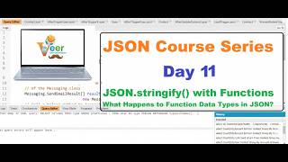 Day 11 | JSON.stringify() with Functions | What Happens to Function Data Types in JSON?