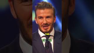 David Beckham Reveals Greatest England Moment