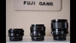 3 Legacy Fujifilm Lenses