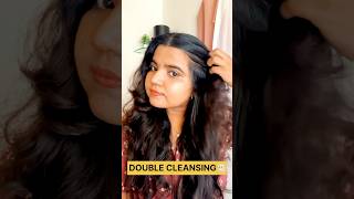 ഞാൻ ഇങ്ങനെയാണ് double cleanse ചെയ്യുന്നത്!!🩶|Double cleansing|#youtube #youtubeshorts