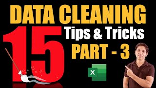 Data CLEANING Tips and Tricks / 15 Tips and TRICKS Excel