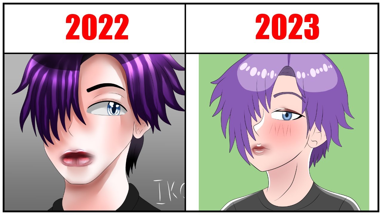 Redrawing My Old Art Youtube
