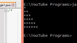 #2 Triangle Program In Java || Java Technocrat [Hindi]