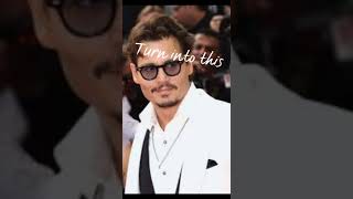 Johnny Depp then vs now