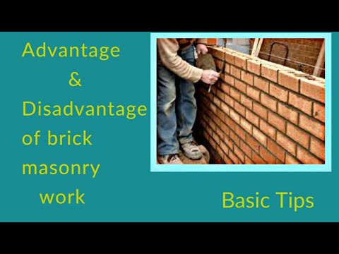 What are the disadvantages of brick?