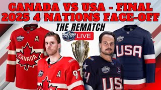 LIVE: CANADA vs USA 4 Nations Face-Off Hockey LIVE STREAM FINAL GAME!