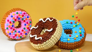 It Is Your Birthday Perfect GIANT LEGO Donut Recipes 🍩 Lego Cooking Food ASMR