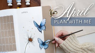 PLAN WITH ME | April 2023 Bullet Journal Setup | Butterfly Theme 🦋