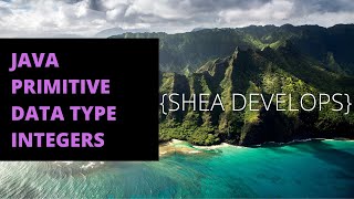 Beginner Java Tutorial on Integer Primitive Data Types