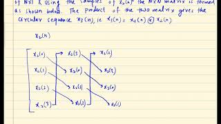 Circular Convolution Using Matrix method introduction