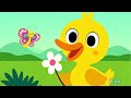 The Ducks Go Waddling with Lyrics| Count Up To Five | Simple Kids Song