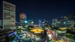 8K Timelapse  숭례문의 야경 타임랩스 / Timelapse 영상 (무료 타임랩스/ Royalty free video)