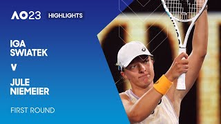 Iga Swiatek v Jule Niemeier Highlights | Australian Open 2023 First Round