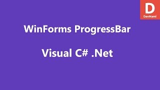 Visual C# ProgressBar Control