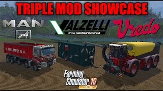 Farming Simulator 15 - Man A Helmer BV, Valzelli Ecobox 55MQ, Vredo VT5518 "Mod Review"