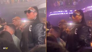 Ashanti And Nelly Spotted In Vegas Club After The Lovers And Friends Show ‘Daddy N Mom In Building’