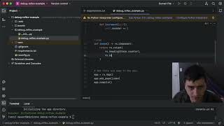 Debugging a Reflex project in PyCharm