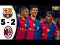 Barcelona vs AC Milan 5-2 • Champions League Highlights & All Goals 2024 • Hasil Bola Tadi Malam