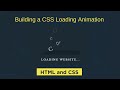 CSS Loading Spinner ||  CSS Loader Animation