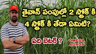 తైవాన్ పంపుల్లో 2 స్ట్రోక్ కి 4 స్ట్రోక్ కి తేడా ఏమిటి?