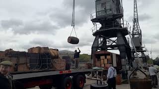 cargo handling demonstrations at m shed's Docks heritage weekend on the 30.9.23