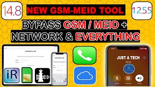GSM/MEID Sim/Calls/Network| iCloud Bypass Meid With Sim/Signal Fix iOS 14.8/12.5.5|iRemove Meid Tool