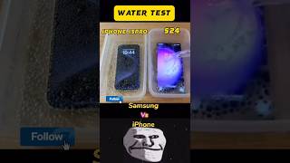 iPhone 15 Pro Vs Galaxy S24 Ultra Water Test Fail ? #shorts