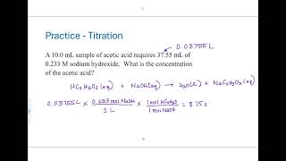 Ch. 14 - Titrations