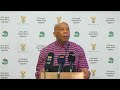 Minister of Electricity, Dr Kgosientsho Ramokgopa briefs media on the Energy Action Plan.