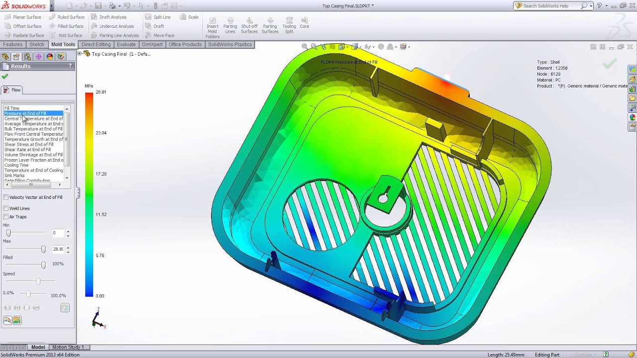 Plastic Injection Molding Simulation - YouTube