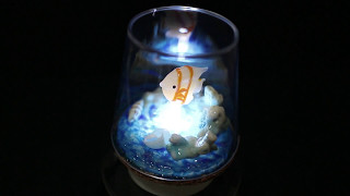 【点灯動画】Healing lamp プチオーシャン クマノミ