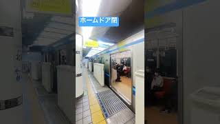 【再開閉あり】横浜市営地下鉄ブルーライン北新横浜駅　ホームドア閉#shorts