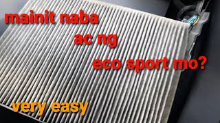 how to clean or replace cabin filter/ac filter [ford eco sports]