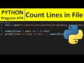Python Program #74 - Get Line Count of a File in Python